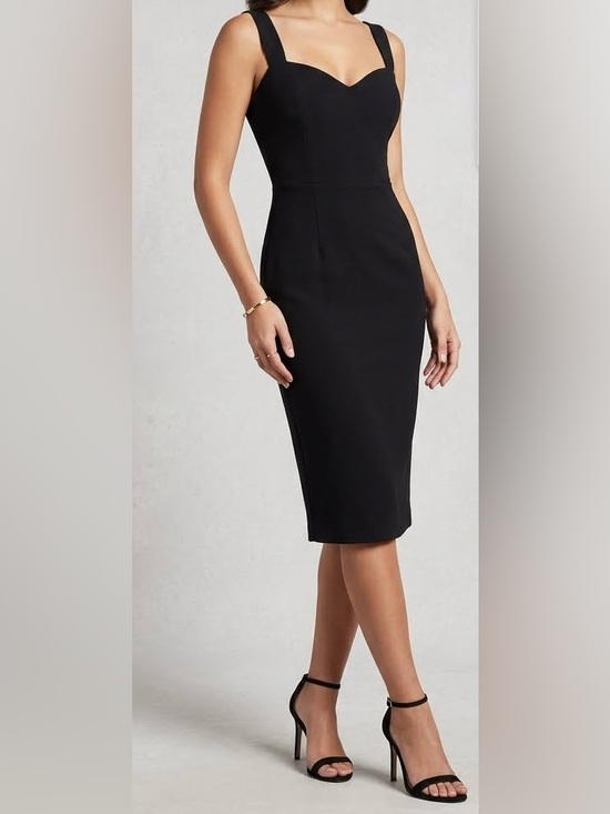Dress the Population Dresses & Skirts - Dress the Population Nicole Sweetheart Neckline Black Bodycon Midi Dress